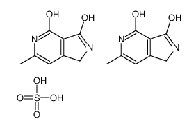 6-methyl-2,5-dihydro-1H-pyrrolo[3,4-c]pyridine-3,4-dione,sulfuric acid结构式