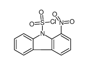 1-nitrocarbazole-9-sulfonyl chloride Structure