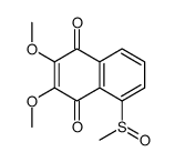 2,3-dimethoxy-5-methylsulfinylnaphthalene-1,4-dione Structure