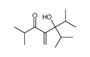 5-hydroxy-2,6-dimethyl-4-methylidene-5-propan-2-ylheptan-3-one结构式