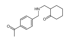 2-[[(4-acetylphenyl)methylamino]methyl]cyclohexan-1-one结构式