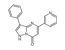 3-phenyl-5-pyridin-3-yl-1H-pyrazolo[1,5-a]pyrimidin-7-one结构式