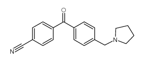 4-CYANO-4'-PYRROLIDINOMETHYL BENZOPHENONE结构式