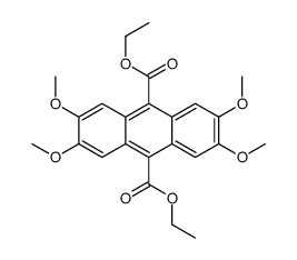 diethyl 2,3,6,7-tetramethoxyanthracene-9,10-dicarboxylate结构式