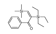 1-phenyl-2-triethylsilyl-3-trimethylsilylprop-2-en-1-one Structure