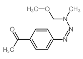 1-[4-(methoxymethyl-methyl-amino)diazenylphenyl]ethanone结构式