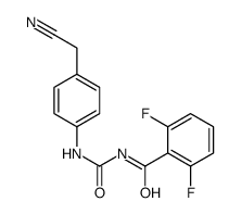 N-[[4-(cyanomethyl)phenyl]carbamoyl]-2,6-difluorobenzamide结构式