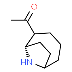 Ethanone, 1-(9-azabicyclo[4.2.1]non-2-yl)-, (1S-endo)- (9CI) Structure