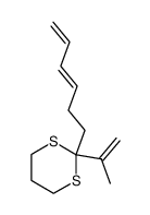 2-((E)-Hexa-3,5-dienyl)-2-isopropenyl-[1,3]dithiane结构式