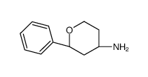 (2R,4R)-2-苯基四氢-2H-吡喃-4-胺结构式