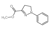 methyl 1-phenyl-4,5-dihydropyrazole-3-carboxylate结构式