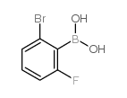 2-BROMO-6-FLUOROPHENYLBORONIC ACID Structure