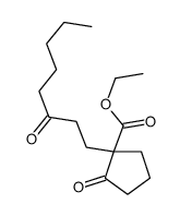 ethyl 2-oxo-1-(3-oxooctyl)cyclopentane-1-carboxylate Structure