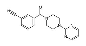 3-(4-pyrimidin-2-ylpiperazine-1-carbonyl)benzonitrile Structure