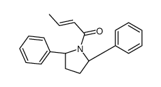 1-[(2S,5S)-2,5-diphenylpyrrolidin-1-yl]but-2-en-1-one结构式