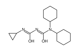 1,1-dicyclohexyl-3-(cyclopropylcarbamoyl)urea Structure