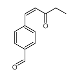 4-(3-oxopent-1-enyl)benzaldehyde Structure