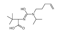 (2S)-3,3-dimethyl-2-[[pent-4-enyl(propan-2-yl)carbamoyl]amino]butanoic acid结构式
