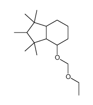 4-(ethoxymethoxy)-1,1,2,3,3-pentamethyl-3a,4,5,6,7,7a-hexahydro-2H-indene结构式