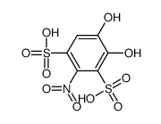 4,5-dihydroxy-2-nitrobenzene-1,3-disulfonic acid Structure