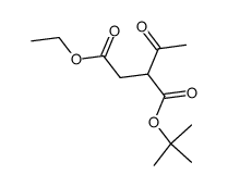 acetyl-succinic acid-4-ethyl ester-1-tert-butyl ester结构式