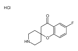 6-FLUOROSPIRO[CHROMAN-2,4'-PIPERIDIN]-4-ONE HCL结构式