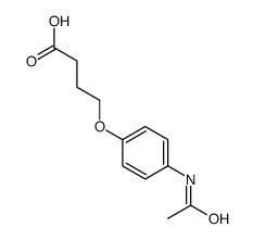 4-(4-Acetamidophenoxy)butanoic acid结构式