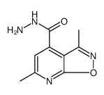 Isoxazolo[5,4-b]pyridine-4-carboxylic acid, 3,6-dimethyl-, hydrazide结构式