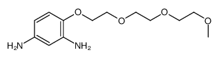4-[2-[2-(2-methoxyethoxy)ethoxy]ethoxy]benzene-1,3-diamine Structure
