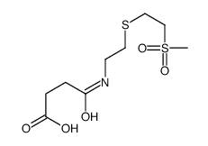 4-[2-(2-methylsulfonylethylsulfanyl)ethylamino]-4-oxobutanoic acid Structure