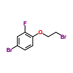 2-Bromoethyl 4-bromo-2-fluorophenyl ether Structure