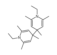 1,1'-diethyl-2,2',4,4',6,6'-hexamethyl-1,1',4,4'-tetrahydro-4,4'-bipyridine结构式