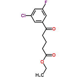 Ethyl 5-(3-chloro-5-fluorophenyl)-5-oxopentanoate Structure