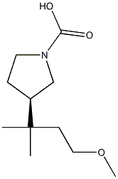 (R)-1-Pyrrolidinecarboxylic acid 3-(methoxymethyl)-1,1-dimethylethyl ester Structure