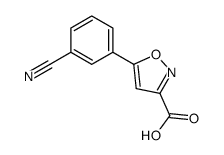 5-(3-Cyanophenyl)isoxazole-3-carboxylic Acid Structure