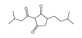 4-(3-Methylbutyl)-2-(3-methyl-1-oxobutyl)-1,3-cyclopentanedione结构式