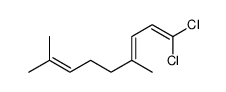 1,1-dichloro-4,8-dimethylnona-1,3,7-triene Structure