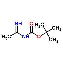 Carbamic acid, (1-iminoethyl)-, 1,1-dimethylethyl ester (9CI) structure