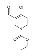 ethyl 4-chloro-3-formyl-5,6-dihydro-2H-pyridine-1-carboxylate结构式