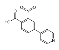2-nitro-4-pyridin-4-ylbenzoic acid Structure