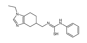 1-[(1-ethyl-4,5,6,7-tetrahydrobenzimidazol-5-yl)methyl]-3-phenylthiourea结构式