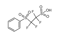 2-benzenesulfonyl-1,1,2,2-tetrafluoroethanesulfonic acid Structure