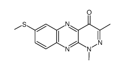 1,3-dimethyl-7-methylsulfanylpyridazino[3,4-b]quinoxalin-4(1H)-one Structure