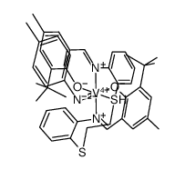 [V(N-p-tol)(1,2-di(3-methyl-5-tert-butyl-salicylaldimino-o-phenylyhio)ethane(2-))] Structure