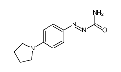 1-Pyrrolidino-4-carbamoylazo-benzol结构式