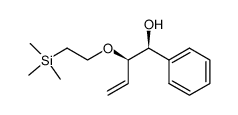 (1R*,2S*)-1-phenyl-2-<2-(trimethylsilyl)ethoxy>-3-buten-1-ol Structure