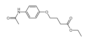 ethyl 4-(4-acetamidophenoxy)butanoate结构式