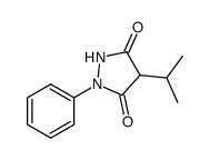 1-phenyl-4-propan-2-ylpyrazolidine-3,5-dione结构式
