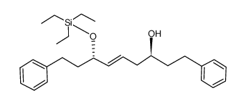 (E)-(3S,7S)-1,9-diphenyl-7-(triethylsilyloxy)non-5-en-3-ol结构式