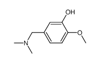 1-(dimethylamino)methyl-3-hydroxy-4-methoxybenzene结构式